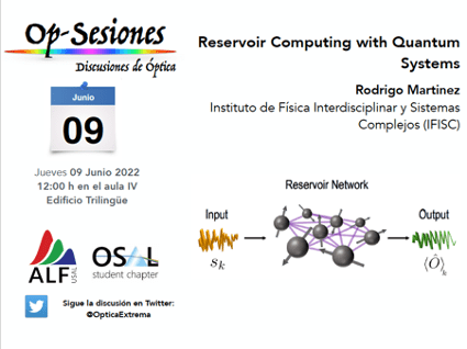 OP Session – Reservoir Computing with Quantum Systems 
