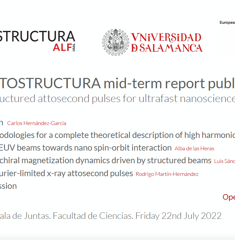Meeting in Salamanca of the Scientific Advisory Committee of ATTOSTRUCTURA project