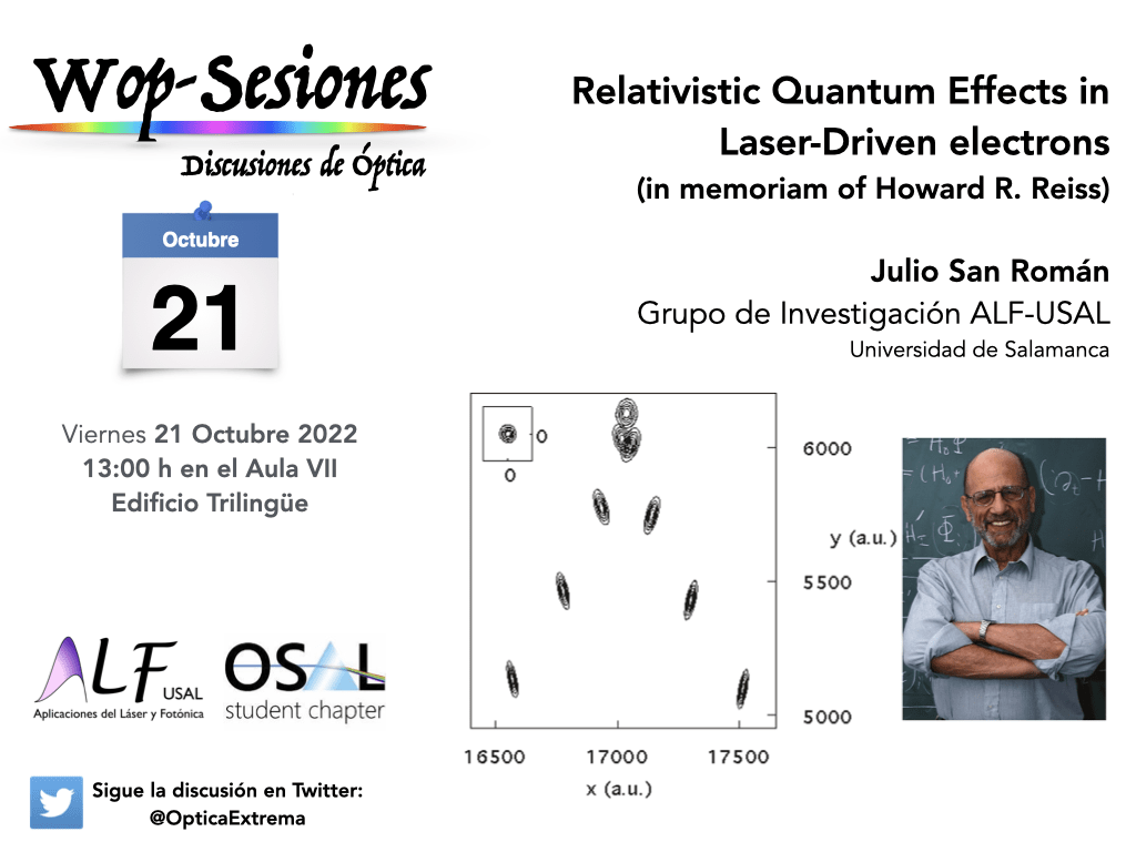 OP Sesión – Relativistic Quantum Effects in Laser-Driven electrons