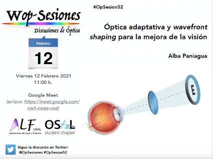OP Session – Adaptive optics and wavefront shaping for vision improvement