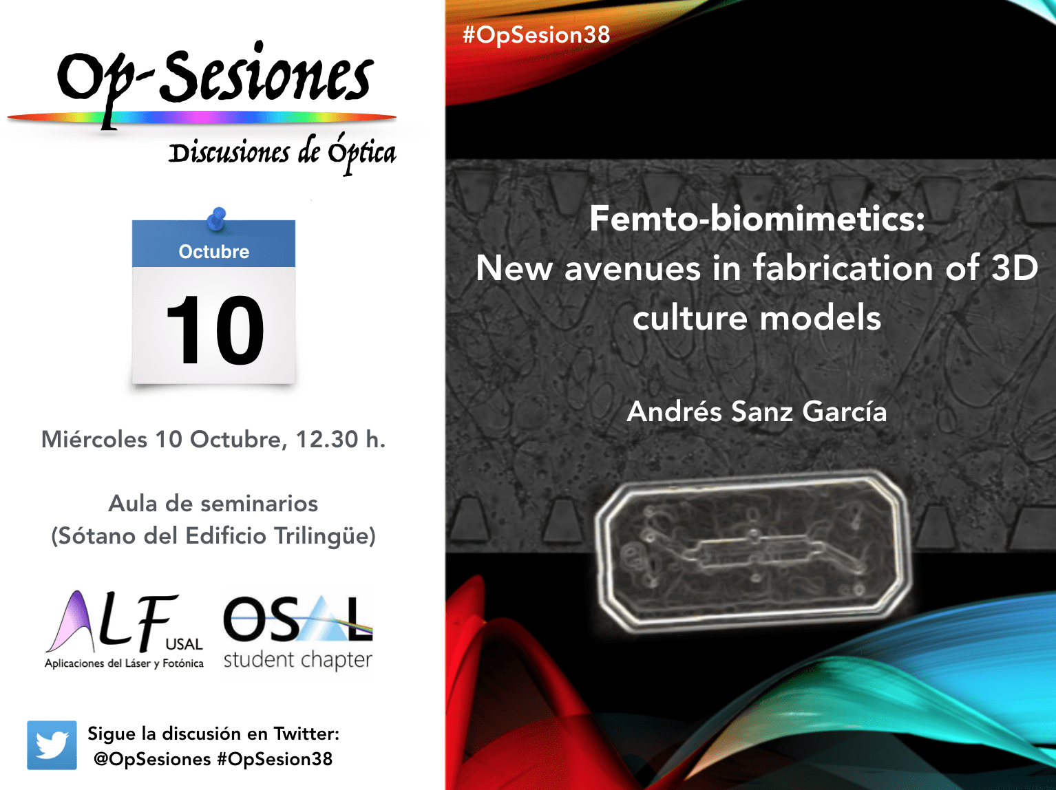 OP Sesión – Femto-biomimetics: New avenues in fabrication of 3D culture models