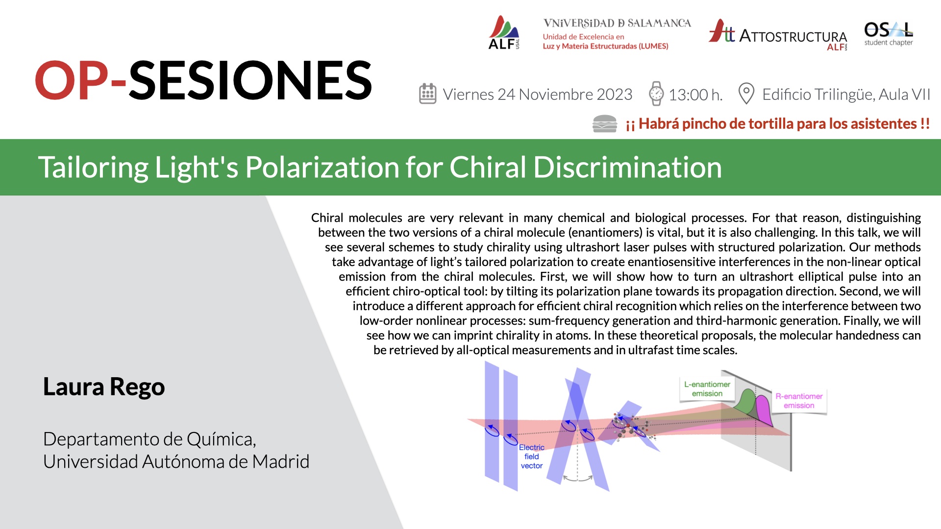 OP Session – Tailoring Light’s Polarization for Chiral Discrimination