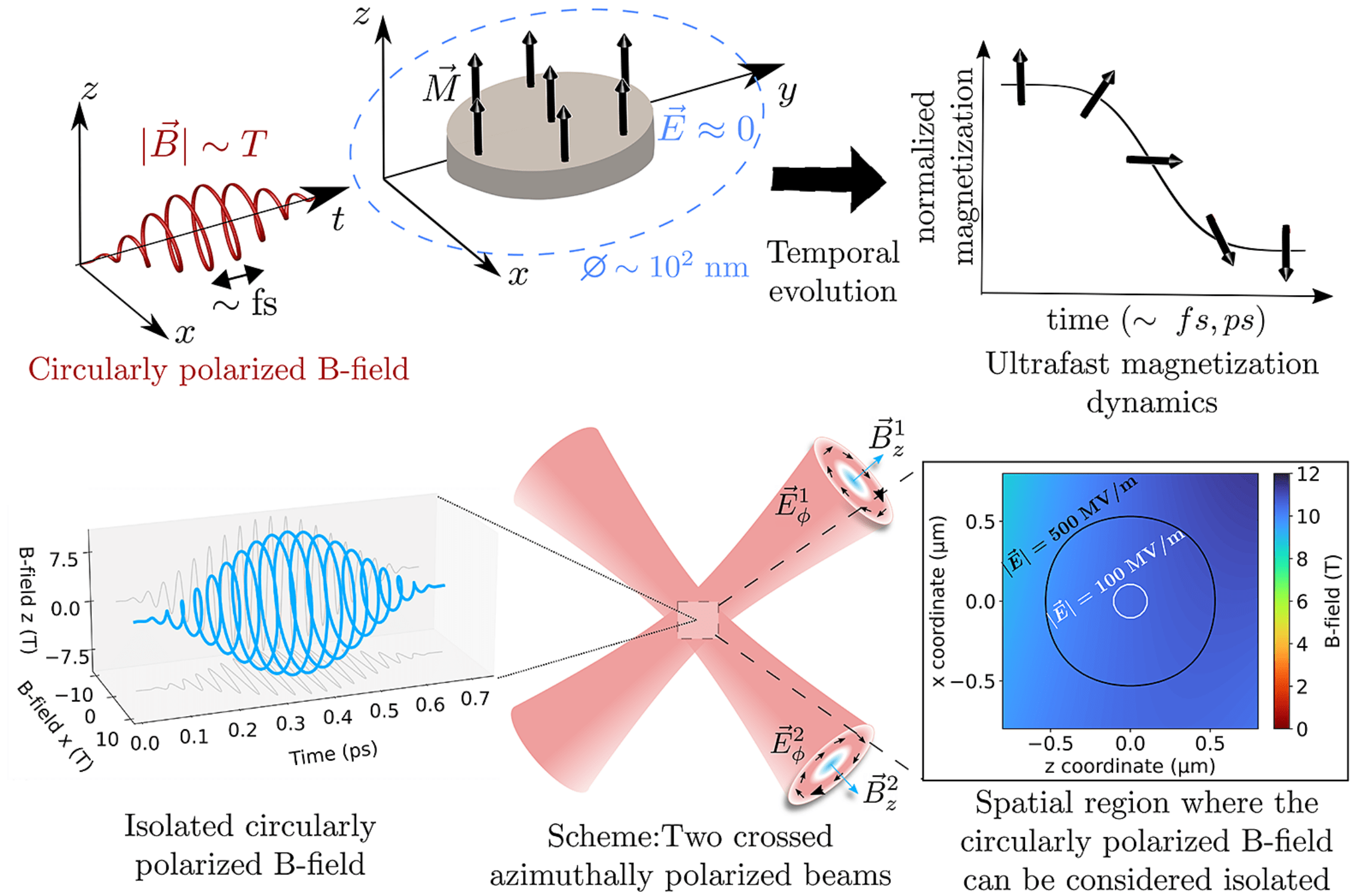 Triggering ultrafast magnetic dynamics using structured light