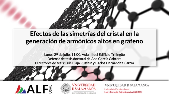 Anuncio de defensa de tesis doctoral – Ana García Cabrera