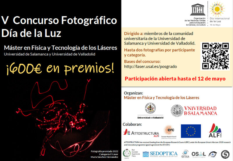 Attostructura collaborates and sponsors the V photo contest “Dia de la Luz”